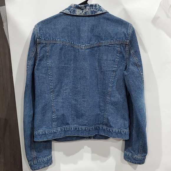 Denim Oversized Jacket Size M 💙 Yellowstone Wardrobe Western Jean - Picture 3 of 8